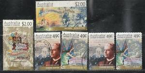 オーストラリア2001＃1927－英連邦100年6完(目打２種) 済 ＄7.70