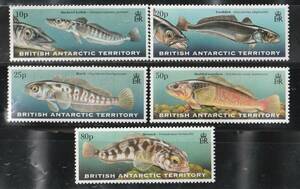 英領南極1999＃275－魚5完　 未　 ＄22.90