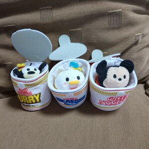 ディズニー★ツムツム×カップヌードルぬいぐるみ　3体セット