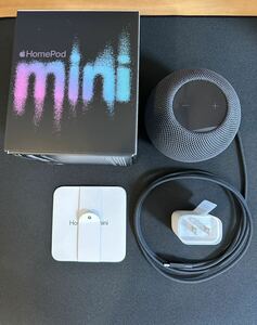 中古美品・(12月5日まで保証付き) Apple HomePod mini スペースグレイ（MY5G2J/A）