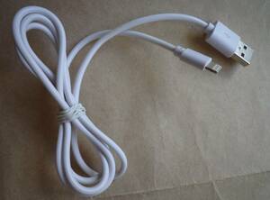 ライトニングケーブル 1m 白 ホワイト Lightning ケーブル 充電ケーブル スマホ充電 アップル iPad iPhone 充電 USBケーブル ①②