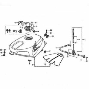 ホンダ純正品 NSR250R MC28 ガソリンタンククッションセット HONDA 純正部品 新品 GENUINE PARTS フューエルタンクの画像2