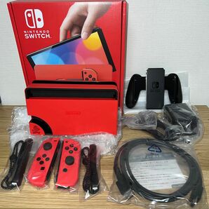 Nintendo Switch 有機ELモデル マリオレッドに付属していた純正の付属品セット