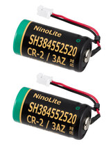 2個セット SH384552520 CR-2/3AZ CR-2/3AZC23P 対応互換 リチウム電池 1600mAh 大容量 SHK7620 等 住宅用火災警報器 バッテリー_画像1