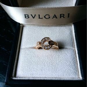 BVLGARI ピンクゴールド ダイヤリング ブルガリブルガリ ダイヤモンド指輪