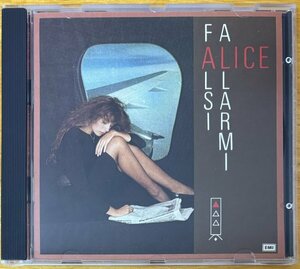 ◎ALICE / 6th Falsi Allarmi ( 1983年作 /6th /Italian Pops /Cantautrice ) ※ 伊盤CD/ Swiss Press【 EMI CDP CDP 7487022 】1987年発売