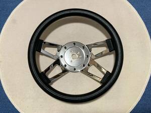  price decline!* moon I z gran to Challenger steering wheel 34. foam grip chrome 4 spoke gran to steering gear *