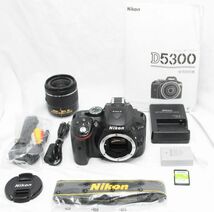 【良品・SDカード付き】Nikon ニコン D5300 AF-P 18-55mm VR_画像1