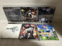 YR18)ゲームソフト PS3 PS3ソフト SKYRIM DRAGONS DOGMA DARK ARISEN ファイナルファンタジー P5 PERSONA5 みんなのGOLF6_画像1