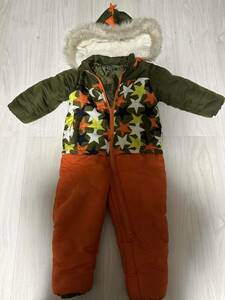 YR18) зимняя одежда Kids лыжи одежда снежные игры комбинезон защищающий от холода зимний костюм 100 детский зимний шляпа удален звезда рисунок orange хаки симпатичный 
