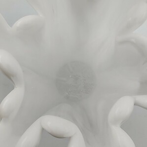 ON6】クラタ クラフト グラス KURATA GLASS LOVELY PEARL ガラス 花瓶 ガラス製 ラブリーパール パールホワイト アンティーク レトロの画像6