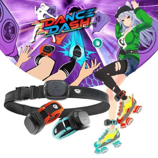 【定番】ultimate トラッカー 固定 ストラップ +Dance Dashゲームキー HTC-vive フルトラ VRCHAT