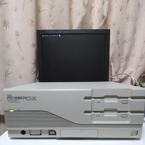 NEC PC-9801DX/U2 1990年（電池新/電源ユニット補修/FDD2台コンデンサ交換)+CバスMem４MB+SCSIボード