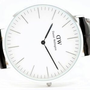 365 Daniel Wellington QZ  C9  ダニエル ウェリントン ホワイト文字盤 クォーツ メンズ 腕時計 純正ベルトの画像3