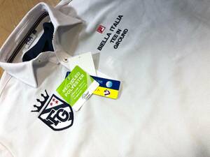 FILA Golf(フィラゴルフ) エンブレムワッペン 鹿の子 ポロシャツ&モックネックシャツ 782-500(ホワイト)ＬＬ