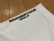 BRIDGESTONE GOLF(ブリヂストンゴルフ)春夏 COOL ロゴプリント ハニカムエンボス ボタンダウン半袖ポロシャツ 3GW01A(WH)Ｌ_画像9