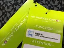 HK WORKS LONDON Green(コシノヒロコゴルフ) 新品 吸水速乾 デジタル柄 ハーフジップ半袖シャツ C6330RR(ブラック)Ｌ_画像4