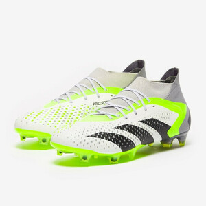 adidas PREDATOR ACCURACY.1 FG サッカースパイク GZ0035(フットウェアホワイト/コアブラック/ルシッドレモン)２６．０CM