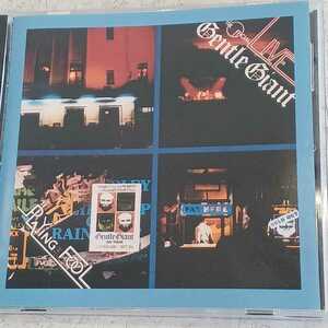 2 in 1CD◆ジェントル・ジャイアント /Gentle Giant◆1977年初Live『 Live Playing The Fool』