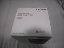 omron 上腕式血圧計 HEM-7600T-BK ブラック 数回だけ使用しました　D249_画像2