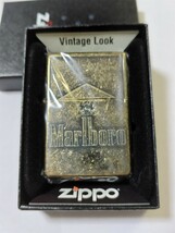 未使用　Marlboro　Zippo　1937　REPLICA　マルボロ　ジッポー　1937　レプリカ　300個限定懸賞当選品　古美色　2016年製造　希少品　新品_画像1