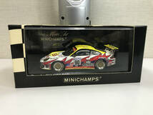 【１円スタート】1/43 ミニチャンプス ポルシェ911 GT3 RSR ルマン 24時間 2004 #90 Winner Maassen...　MINICHAMPS 046990 Porsche Z4_画像1