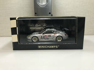 1/43 ミニチャンプス ポルシェ911 GTS RS 24h Daytona 2004 #44 Policastro... 銀 MINICHAMPS Porsche 046944 Z5