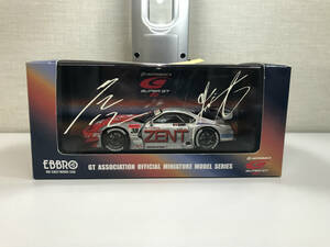 [1 jpy start ]A 1/43 EBBRO ZENT CERUMO Supra super GT 2005 500 Champion #38 autograph 771 EBBRO A Z7