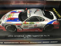 【１円スタート】1/43 エブロ スーパーGT 2005 OPEN INTERFACE TOM'S SUPRA #36 699 EBBRO Z7_画像4