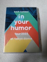 in your humor／back number／DVD／通常盤_画像1
