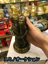 仏像 歓喜天/聖天 双身 立像 恋愛成就 夫婦和合 真鍮 材質 総高16cm_画像4