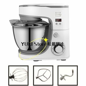  stand mixer 5L high capacity 3 kind with attachment . low noise 6 -step speed adjustment timing function home use business use ... mixer electric confection 