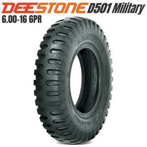 DEESTONE ディーストーン D501 Military ミリタリー 6.00-16 6PR バイアスタイヤ TT チューブ付 ジムニー げた山タイヤ