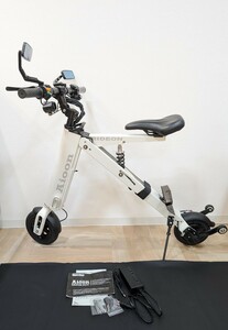 1円～公道走行 直接引取可!【RIDEON Aioon Electric Folding scooter】アイオーン 折りたたみ 電動バイク EVバイク 取扱説明書 付属品 箱付