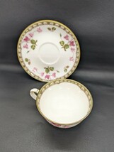 美品 保管品【Noritake BONE CHINE ティーカップ＆ソーサー 2客 セット】ノリタケ ボーンチャイナ ブランド 金彩 洋食器 アンティーク_画像8