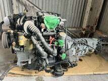 【希少！】マツダ FD3S RX-7 13B ロータリー エンジン ミッション ASSY 5MT 1型 エンジンハーネス タービン _画像3