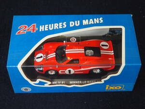 ixo MODELS ミニカー＜FORD MK IV #1 WINNER LE MANS 1967＞LM1967 24 HEURES DU MANS ケース入り 箱入り