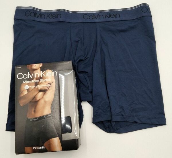 【Ｍサイズ】Calvin Klein(カルバンクライン) ボクサーパンツ ネイビー 1枚 男性下着 NB2570