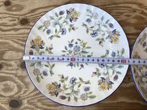 mE 60 MINTON ハドンホール ブルー パスタボウル 2点 セット 洋食器 イギリス製 ROYAL DOULTON ※外箱なし、長期保管品_画像2