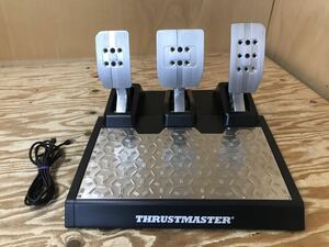 mE 100 T-LCM PEDALS Thrustmaster スラストマスター ペダル レーシング ※動作未確認、ジャンク、傷や汚れあり、外箱なし、現状品