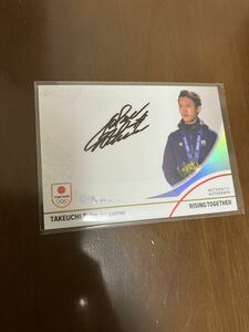 WINTER OLYMPIANS 竹内 択 スキー・ジャンプ 直筆サインカード EPOCH 2024 TEAM JAPAN オフィシャルトレカ