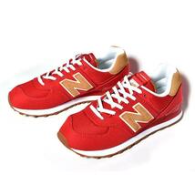 1円~ 新品 ニューバランス ML574 26.5cm new balance スニーカー シューズ 赤 ブラウン レトロ キャンパス ランニング スポーツ 限定カラー_画像2