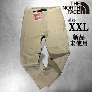 新品 XXLsize ノースフェイス ストレッチ スリム チノ パンツ THE NORTH FACE 高耐久ナイロンチノ アウトドア ウェア 人気 ベージュ 人気