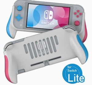 MEQI グリップ ケース Nintendo スイッチ ライト用 Switch Lite ブルーカラー ピンク