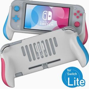 MEQI グリップ ケース Nintendo スイッチ ライト用 Switch Lite ブルーカラー ピンク