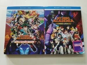 【輸入盤中古 Blu-ray＋DVD 僕のヒーローアカデミア My Hero Academia World Heroes Mission/Rising (ライジング/ミッション) 2巻セット】