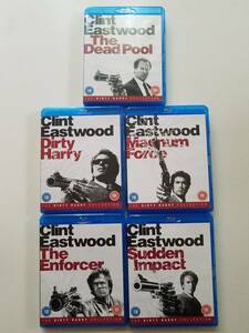 (インポート)輸入盤中古 Blu-rayディスク Dirty Harry Collection Box(ダーティハリー1～5) 5巻セット 日本語字幕・吹替えあり(山田康夫)