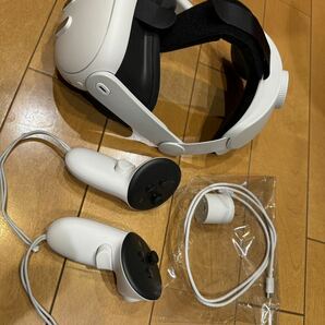 【即決美品送料込み】メタクエスト3 metaquest3 本体 VRヘッドセット エリートストラップ付 128gbの画像3