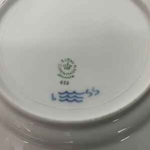 R2470304 ロイヤルコペンハーゲン ４枚セット ブルーフルーテッド ハーフレース 洋食器 ROYAL COPENHAGEN プレートの画像6