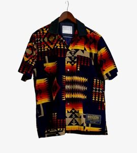 Sacai PENDLETON Shirts サイズ2 サカイ　ペンドルトン　半袖シャツ　ネイビー　19SS